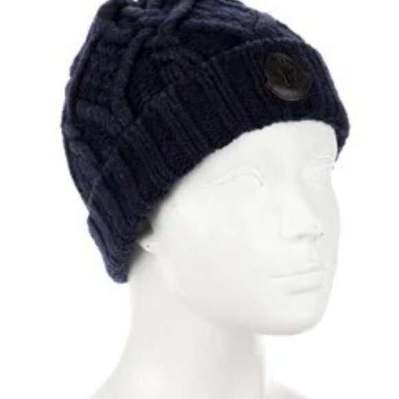 Moncler Navy Blue Wool Beanie - Picture 1 of 2